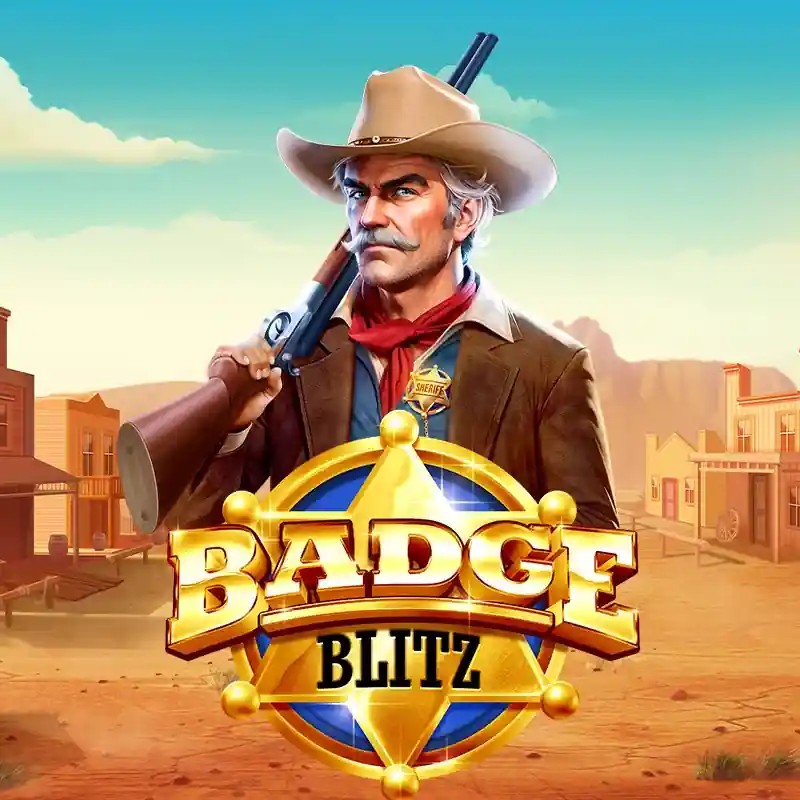 Slots logo of Badge Blitz from Pragmatic Play at Blitz Casino
