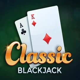 Classic Blackjack logo by Red Tiger Gaming at Blitz Casino