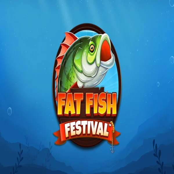 Fat Fish Festival slot logo by Wishbone Games at Blitz Casino