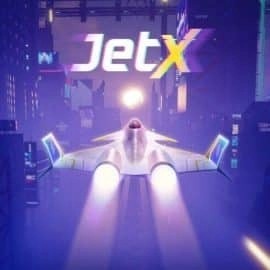 jetX online game logo by SmartSoft on blitz-casino.eu