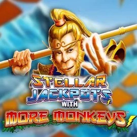 Official Jackpots logo: Stellar Jackpots with More Monkeys by Lightning Box Game at Blitz Casino